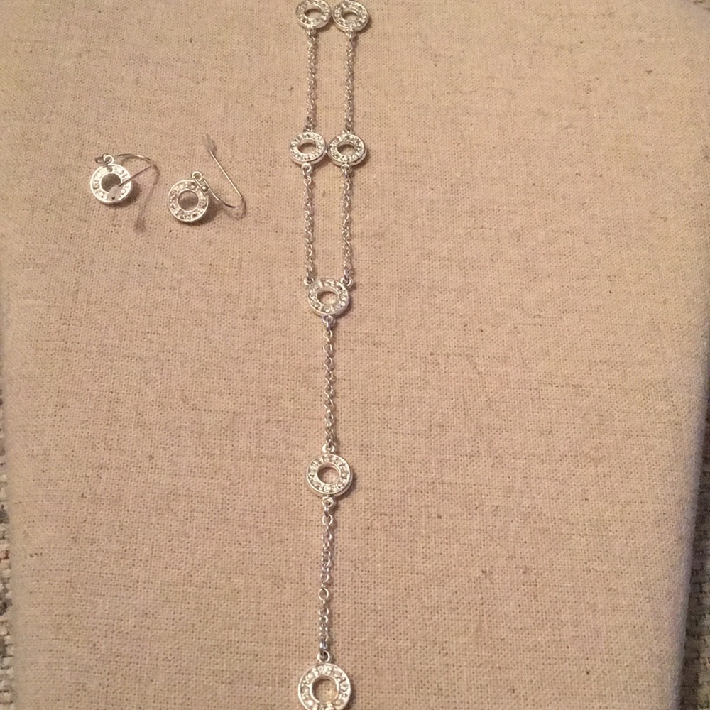 Matching earrings and necklace